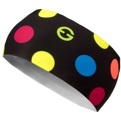 Galvos juosta Eleven Sportswear DOTS COLOR BLACK, juoda kaina ir informacija | Kepurės moterims | pigu.lt