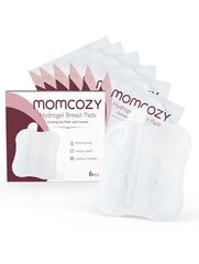 Hidrogeliniai įklotai su lanolinu 6 vnt., Momcozy kaina ir informacija | Žindymo prekės | pigu.lt