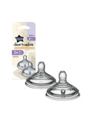 TOMMEE TIPPEE žindukai kintamos srovės ANTI-COLIC, 2 vnt.,0m+ kaina ir informacija | Žindymo prekės | pigu.lt