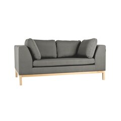 2 sėdimų vietų sofa AMBIENT WOOD - kvarc(ml84), natūrali kaina ir informacija | Sofos | pigu.lt