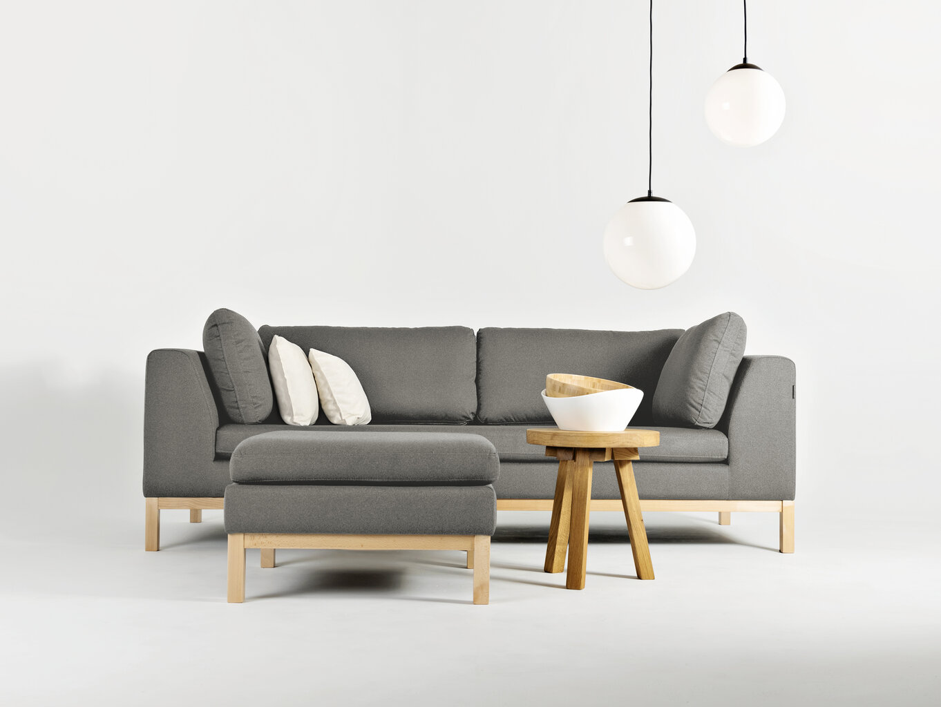 3 vietų sofa-lova AMBIENT WOOD - kvarc(ml84), natūrali kaina ir informacija | Sofos | pigu.lt