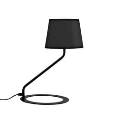 Настольная лампа SHADE LAMP - абажур черный ножка черная цена и информация | Настольные светильники | pigu.lt