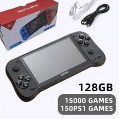 5,1 colio nešiojama žaidimų konsolė 128GB 15000 retro žaidimai, skirti PS1/GBA/SNES delniniams vaizdo žaidimų grotuvams Dovana vaikams цена и информация | Игровые приставки | pigu.lt