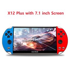 Nešiojama mini žaidimų konsolė X7/X12 Plus 4.3/5.1/7.1 colio HD ekranas delninis garso ir vaizdo grotuvas 8G klasikinis Play Integruotas nemokamas žaidimas цена и информация | Игровые приставки | pigu.lt