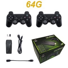 Atnaujinti retro vaizdo žaidimų konsolės 2.4G belaidę konsolę Game Stick 4k 20000 žaidimų 64G nešiojamą Dendy žaidimų konsolę, skirtą GBA/FC/PS1/MD цена и информация | Игровые приставки | pigu.lt