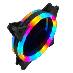 120 mm 4 kontaktų Rgb korpuso ventiliatoriaus aušinimo ventiliatoriai Spalvoti mėlynai raudoni baltai skysto guolio LED kompiuterio aušinimo ventiliatoriaus radiatorius koelventiliatorius цена и информация | Аксессуары для компьютерных игр | pigu.lt