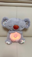 Koala Relief Breathing Stuffed Animal Plush with Sensory Music Lights Rhythmic Breathing Motion kaina ir informacija | Minkšti (pliušiniai) žaislai | pigu.lt