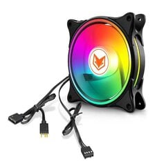 120 mm RGB ARGB ventiliatoriaus aušintuvas PWM 4PIN 5V 3PIN ventiliatorius hidrauliniai guoliai PC kompiuterio aušintuvas įkraunamas aušinimo korpuso radiatorius цена и информация | Аксессуары для компьютерных игр | pigu.lt