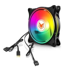 120 mm RGB ARGB ventiliatoriaus aušintuvas PWM 4PIN 5V 3PIN ventiliatorius hidrauliniai guoliai PC kompiuterio aušinimo korpuso radiatorius цена и информация | Аксессуары для компьютерных игр | pigu.lt