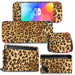 „Leopard“ odos dangtelio lipduko lipdukas, skirtas „Switch OLED“ konsolei „Joy-con“ valdiklio doko odai, vinilo apsauginės plėvelės lipdukas kaina ir informacija | Žaidimų kompiuterių priedai | pigu.lt