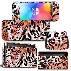 „Leopard“ odos dangtelio lipduko lipdukas, skirtas „Switch OLED“ konsolei „Joy-con“ valdiklio doko odai, vinilo apsauginės plėvelės lipdukas kaina ir informacija | Žaidimų kompiuterių priedai | pigu.lt