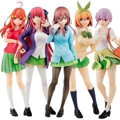 5 vnt. 18 cm animacijos figūrėlė Penketukas Nakano Ichika Nino Itsuki Mokyklinė uniforma Statinis kolekcijos modelis PVC lėlės Žaislai kaina ir informacija | Kolekciniai modeliukai | pigu.lt