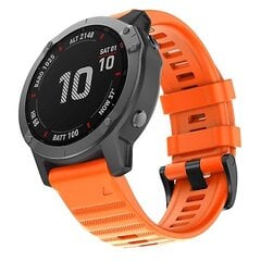 Skirta Garmin Fenix 6 22 mm silikoninei išmaniojo laikrodžio apyrankei kaina ir informacija | Laikrodžiai | pigu.lt