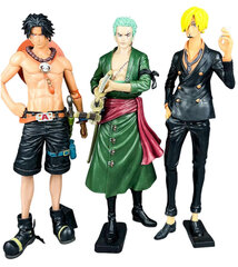 3 vnt. 28cm One Piece Anime figūrėlės Ace Zoro Sanji Veiksmų figūrėlės Imperatorienės personažas Statulėlė Kolekcinis modelis kaina ir informacija | Kolekciniai modeliukai | pigu.lt