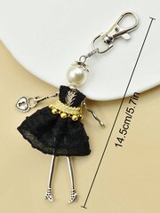 1vnt Fashion Ladies Keychain Imitation Pearl Kalnų krištolas Dekoracijos Rankinės Papuošalai Aksesuarai Dovana mergaitėms Kalėdinė dovana Kalėdų aksesuarai Chr kaina ir informacija | Moteriškos rankinės | pigu.lt