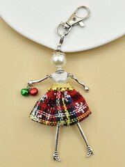 1vnt Fashion Ladies Keychain Imitation Pearl Kalnų krištolas Dekoracijos Rankinės Papuošalai Aksesuarai Dovana mergaitėms Kalėdinė dovana Kalėdų aksesuarai Chr kaina ir informacija | Moteriškos rankinės | pigu.lt