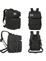 QT&QY 45 l karinės taktinės kuprinės vyrams GYM Crossfit sunkiųjų išgyvenimo kuprinė Molle CCW Assault Pack 3 Day Bug Out Bag Hiking Treeking Hun kaina ir informacija | Moteriškos rankinės | pigu.lt