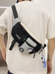 Chaoku Crossbody Krepšys Vyriškas Kryžminis Krepšys Krūtinės Krepšys Gatvės Trend Studentų Krepšys Japoniškas Laisvalaikis Vyriškas Juodasis Krepšys Nešiojimo Krepšys Juodasis Penktadienis kaina ir informacija | Moteriškos rankinės | pigu.lt