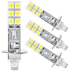 4Vnt.H1 6000K Super White 80W LED priekinių žibintų lempučių rinkinys rūko vairavimo žibintas kaina ir informacija | LED juostos | pigu.lt