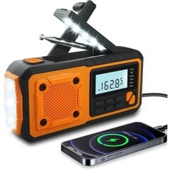 Naujas n?dradio, 4000 mAh Power Bank Solar H?ndsving-radio, AM/FM/WB/og Alert b?rbar vejrradio-WELLNGS-WELLNGS kaina ir informacija | Radijo imtuvai ir žadintuvai | pigu.lt