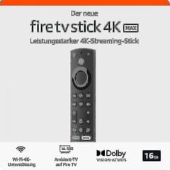 Абсалютна новая прылада для струменевай перадачы Amazon Fire Tv Stick 4k Max | Падтрымлівае Wi-Fi 6e, Ambient Experience цена и информация | Джойстики | pigu.lt