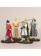 4 vnt. 18 cm One Piece Anime figūrėlė Luffy Zoro Chopper Nami Action Figure Land of Wano Toys kaina ir informacija | Kolekciniai modeliukai | pigu.lt