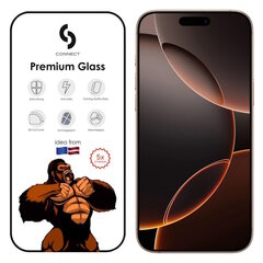 Сonnect Corning Gorilla Ultra Strong 3D Glass for Apple iPhone 16 Pro Max Juodos kraštai kaina ir informacija | Apsauginės plėvelės telefonams | pigu.lt