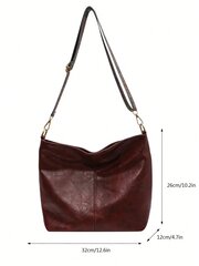 Vintage Crossbody Bag Hobo Bag Atsitiktinis užtrauktuku peties krepšys Retro stiliaus didelės talpos Crossbody krepšys darbui ir mokyklai Motinos dienos dovana mamai kaina ir informacija | Moteriškos rankinės | pigu.lt