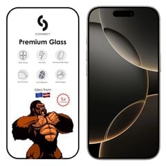 Сonnect Corning Gorilla Ultra Strong 3D Glass for Apple iPhone 16 Pro Juodos kraštai kaina ir informacija | Apsauginės plėvelės telefonams | pigu.lt