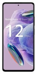 Xiaomi Redmi Note 12 Pro+ 5G 8/256GB MZB0DE7EU Midnight Black kaina ir informacija | Mobilieji telefonai | pigu.lt