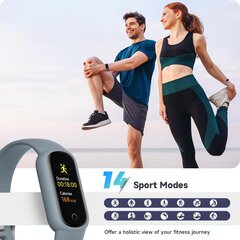 TOOBUR Fitneso laikrodis, pilkas kaina ir informacija | Išmaniosios apyrankės (fitness tracker) | pigu.lt