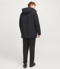 Jack & Jones vyriška parka 200g 12258403*01, juodas 5715603177855 kaina ir informacija | Vyriški švarkai | pigu.lt