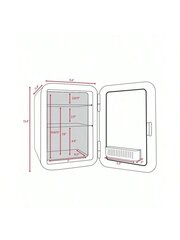„Cooluli“ 10 l mini šaldytuvas miegamajam – automobilinis, biuro stalas ir bendrabučio kambarys – 12 V nešiojamas aušintuvas цена и информация | Средства для интимной гигиены | pigu.lt