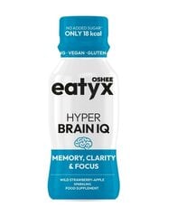 Gazuotas gėrimas laukinių braškių-obuolių skonio Oshee Hyper Brain IQ, 100 ml цена и информация | Другие добавки и препараты | pigu.lt