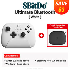 8BitDo – „Ultimate Wireless Bluetooth Controller Gamepad“ su „Nintendo Switch“ įkrovimo doku, kompiuteriu, „Windows 10“, „11“, „Steam Deck“ цена и информация | Контроллеры | pigu.lt