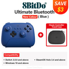 8BitDo – „Ultimate Wireless Bluetooth Controller Gamepad“ su „Nintendo Switch“ įkrovimo doku, kompiuteriu, „Windows 10“, „11“, „Steam Deck“ цена и информация | Контроллеры | pigu.lt