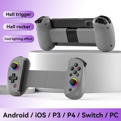 D8 belaidis teleskopinis žaidimų valdiklis su turbo/6 ašių giroskopiniu/vibraciniu žaidimų pulteliu Bluetooth5.2, skirtas Android iOS PS3 PS4 Switch PC цена и информация | Контроллеры | pigu.lt