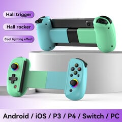 BSP D8 RGB planšetinio kompiuterio valdiklis Belaidė rankena, skirta Switch žaidimui Bluetooth tempimo vairasvirtė P3 P4 Android IOS žaidimų pultui цена и информация | Контроллеры | pigu.lt