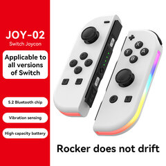 1 poros LED belaidis žaidimų pultelis, skirtas „Nintendo Switch“ žaidimų konsolės 6 ašių jungiklis „Joy-Con“ (L/R) belaidžiai valdikliai L&R jutiklio valdymo pultas цена и информация | Контроллеры | pigu.lt