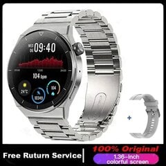 Skirta IOS Android NFC Smart Watch Adult GT3 Pro 390*390 HD Screen Heart Rate Bluetooth Call IP68 Waterproof SmartWatch 2024 kaina ir informacija | Laikrodžiai | pigu.lt