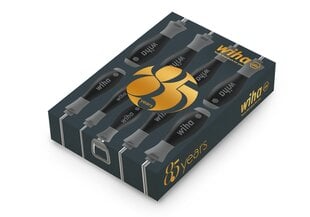 Atsuktuvų rinkinys Wiha SoftFinish® 85 metų proga, riboto leidimo, Phillips, TORX® 8,5 vnt. kaina ir informacija | Mechaniniai įrankiai | pigu.lt