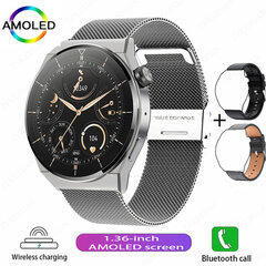 „Huawei NFC Smart Watch Adult GT3 Pro 390*390 HD Screen Heart Rate Bluetooth Call IP68 Waterproof SmartWatch 2024“ kaina ir informacija | Laikrodžiai | pigu.lt