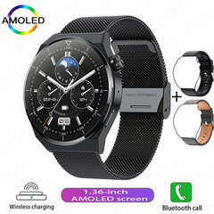 „Huawei NFC Smart Watch Adult GT3 Pro 390*390 HD Screen Heart Rate Bluetooth Call IP68 Waterproof SmartWatch 2024“ kaina ir informacija | Laikrodžiai | pigu.lt