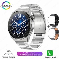 „Huawei NFC Smart Watch Adult GT3 Pro 390*390 HD Screen Heart Rate Bluetooth Call IP68 Waterproof SmartWatch 2024“ kaina ir informacija | Laikrodžiai | pigu.lt