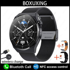 „Huawei NFC Smart Watch Adult GT3 Pro 390*390 HD Screen Heart Rate Bluetooth Call IP68 Waterproof SmartWatch 2024“ kaina ir informacija | Laikrodžiai | pigu.lt