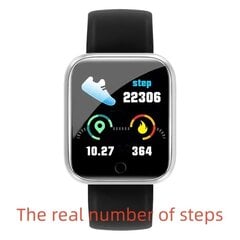 Y68 Real Step Count Sporto mados išmanusis laikrodis Daugiafunkcis suaugusiųjų ir suaugusiųjų tinklų kūrimas Mobilusis telefonas Muzika Kūno rengybos Sporto Laikrodis цена и информация | Часы | pigu.lt