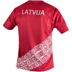 Vyriški marškinėliai Eleven Sportswear LATVIJA, raudoni kaina ir informacija | Sportinė apranga vyrams | pigu.lt