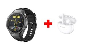 Huawei Watch GT 5 Pro Black 46mm + Huawei FreeBuds 5i Ceramic White kaina ir informacija | Išmanieji laikrodžiai (smartwatch) | pigu.lt