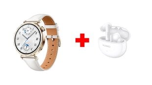 Huawei Watch GT 5 White 41mm + Huawei FreeBuds 5i Ceramic White kaina ir informacija | Išmanieji laikrodžiai (smartwatch) | pigu.lt