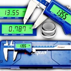 Elektroninis slankmatis Dasqua 150 mm Metalinis Tikslus Preciziškas цена и информация | Механические инструменты | pigu.lt